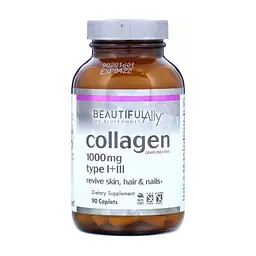 Витаминно-минеральный комплекс Bluebonnet Nutrition Коллаген 1000 мг, Beautiful Ally, Collagen Type I + III, 90 капсул (BLB1516) - миниатюра 3
