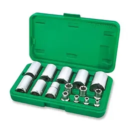 Набір головок Torx Plus EP 1/4", 3/8", 1/2" EP6-EP32 15од. Toptul hoz0014575 - мініатюра 2