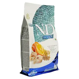 Сухий корм для дорослих собак міні-порід Farmina N&D Ocean Ancestral Adult Mini, тріска та апельсин, 800 г - мініатюра 3