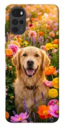 TPU чохол Demsky Flowery labrador для Motorola Moto G22