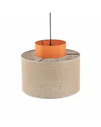 Підвісний світильник, люстра Tk Lighting 3227 Duo Juta E27 1x15W IP20 Бежевий - мініатюра 3
