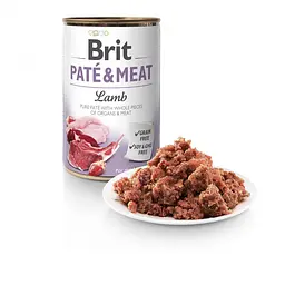 Вологий корм для собак Brit Pate & Meat Lamb 0.4 кг (курка та ягня) - мініатюра 2