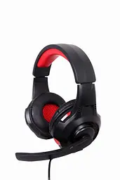 Навушники Gembird GHS-U-5.1-01 Black/Red з мікрофоном - мініатюра 2