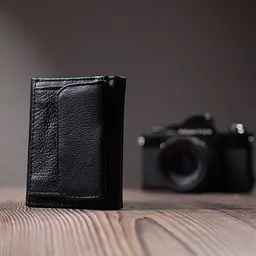 Зручний компактний гаманець з монетницею із натуральної шкіри ST Leather 22742 чорний - мініатюра 10