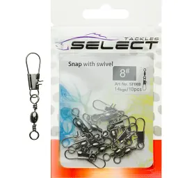 Вертлюжок із застібкою Select SF003 size 2, 7 шт.