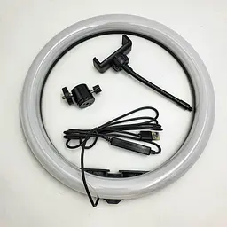 Кільцева LED лампа 30см 30W з тримачем для телефону селфі кільце блогера 3 режими свічення Ring Fill Light