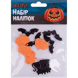 Набір наліпок Yes! Fun Halloween Жахлива компанія, 12 шт. (974473) - мініатюра 2
