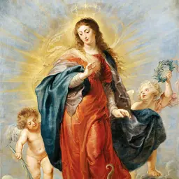 Інтер'єрна картина Діва Непорочного Зачаття, Рубенс, Rubens, Virgin of Immaculate Conception, релігійний декор, 60×40 см (id6990) - мініатюра 5