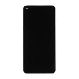 Дисплей для смартфона Xiaomi 11 Lite 5G NE 11T Lite (2021) серебристый (в сборе с тачскрином)(с рамкой)(Service)