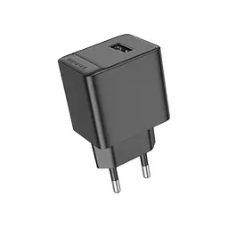 Адаптер зарядний - блок живлення Borofone BAS11A 1 вихід USB 2.1 амперичорний - мініатюра 3