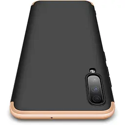 Чохол-накладка GKK 3 in 1 Hard PC Case Samsung Galaxy A70 Gold/Black - мініатюра 2