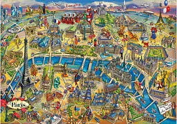 Пазл Educa Карта Парижа, 500 елементів (18452) - мініатюра 2