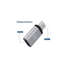 Перехідник Lightning F to USB-C M gray XoKo (XK-AC-027) - мініатюра 3