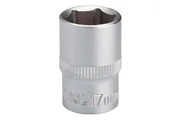 Головка торцева шестигранна Intertool 17 мм x 1/2" матова - мініатюра 2