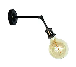Бра настінне E27 Levistella 752WM1104-1, 60W, чорний метал, сучасний стиль для дому - мініатюра 1