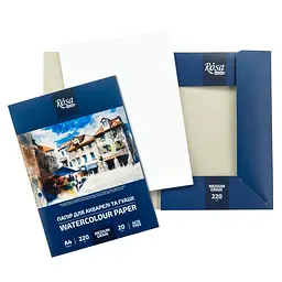Папір для акварелі Rosa Studio А4 21х29,7см 220г/м2 20л Середнє зерно - мініатюра 4