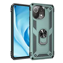 Панель BeCover Military для Xiaomi Mi 11 Lite / Mi 11 Lite 5G / 11 Lite 5G NE Dark Green (706645) - мініатюра 3