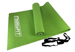 Килимок для йоги та фітнесу EasyFit ПВХ (PVC) Салатовий (EF-1918-Gr)