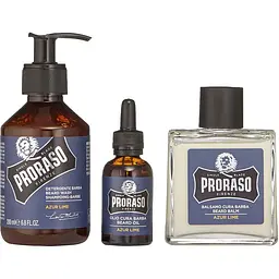 Подарунковий набір для догляду за бородою Proraso Azur Lime в металевій коробці - мініатюра 2