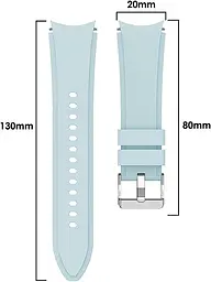 Ремінець силіконовий для смарт-годинника BeWatch Four Samsung Galaxy Watch 4/5/Pro Бірюзовий (0133309) - мініатюра 3