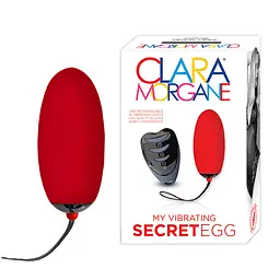 Віброяйце Clara Morgane Pro Secret Egg 7.5 см червоний - мініатюра 3