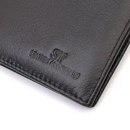 Чоловіче портмоне з натуральної шкіри ST Leather 22734 чорне - мініатюра 5