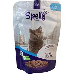 Вологий корм Spelly для дорослих котів риба в желе 85 г