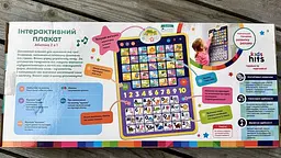 Плакат для навчання дітей українською та англійською мовами Kids Hits - мініатюра 6