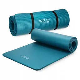 Килимок (мат) спортивний 4FIZJO NBR 180 x 60 x 1 см для йоги та фітнесу Sea Green (P-5905973406697) - мініатюра 10
