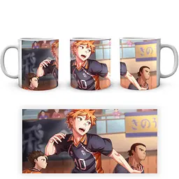 Кухоль GeekLand Haikyu!! Волейбол Хіната HK 001.11 330 мл білий - мініатюра 3