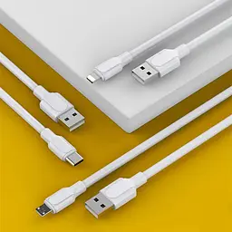 Кабель Avantis AC-75i Super Flash USB – Lightning- білий - мініатюра 3