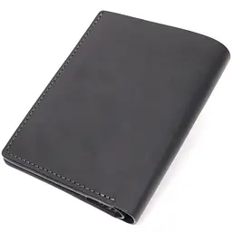 Шкіряний чоловічий гаманець GRANDE PELLE 12х14,5х1 см acs0026939 - мініатюра 2