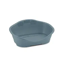 Stefanplast Sleeper Sleeper 3 Пластиковий лежак для собак та котів 81x55x32 см (сталевий-синій)