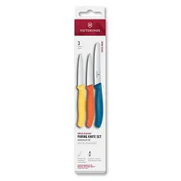 Набір ножів для чищення овочів Victorinox Swiss Classic 3 ножа жовт/помар/син 6.7116.32C1 - мініатюра 2