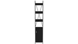 Етажерка 4/34 Серії Конект із тумбою 179x34x28 Сірий ДСП Сосна Кембра FRD-104479 - мініатюра 4