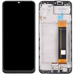 Дисплей Samsung A235 Galaxy A23 чорний, з рамкою, SM-A235F BS066FBM-L01-DB00_R1.2