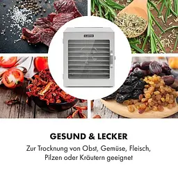 Дегідратор сушарка для овочів фруктів м'яса грибів Klarstein Captain Jerky 110 (10035735) - мініатюра 6