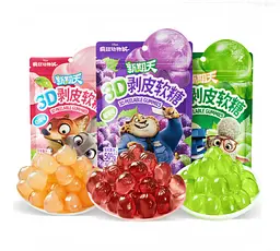 Жувальні цукерки Peelable Gummies 3D Disney Zootopia White Peach 75г - мініатюра 7