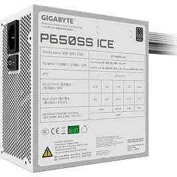 Блок живлення GIGABYTE 650W (GP-P650SS ICE) - мініатюра 5
