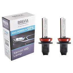 Ксенонова лампа Brevia H11 +50%, 5500K, 85V, 35W PGJ19-2 KET, 2шт(12950MP)