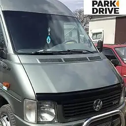 Дефлектор капоту мухобійка Volkswagen LT35 1996-2006 Євро кріплення Voron Glass - мініатюра 2