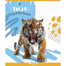 Зошит Школярик King of the Tropics 18 аркушів клітинка (018-3421K) - мініатюра 5