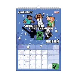 Календар-планер Yes Minecraft настінний на 2026 А3 (270270) - мініатюра 3