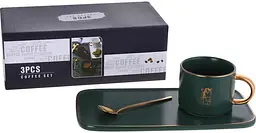 Кавовий набір Coffee Prelude з тарілкою та ложкою Bona 200 мл kuh0007675 - мініатюра 2