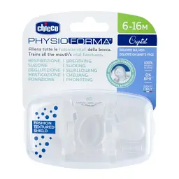 Пустушка Chicco Physioforma Crystal силіконова від 6 до 16 місяців 2 шт (73087.31) - мініатюра 5
