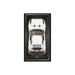Конструктор дитячий спортивний автомобіль 1034 шт білий - мініатюра 8