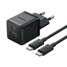МЗП Palm Fast Charger PD30W+QC3.0 (1USB-A/1C) + кабель Type-C to Type-C (P1011160A) Cluster B Baseus teh0029607