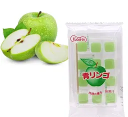 Японські жувальні цукерки Kyoushin Green Apple Mochi Candy 15г - мініатюра 3