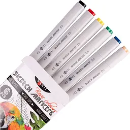Набір маркерів Santi Sketch Basic Colours 6 шт. (390546) - мініатюра 2