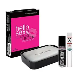 Подарунковий набір для флірту Sensuva Hello Sexy (бальзам для губ і феромони)